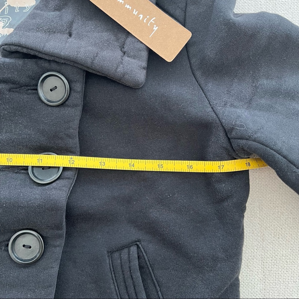 ARITZIA Community Organic Cotton Warm Black Coat - Picture 9 of 11